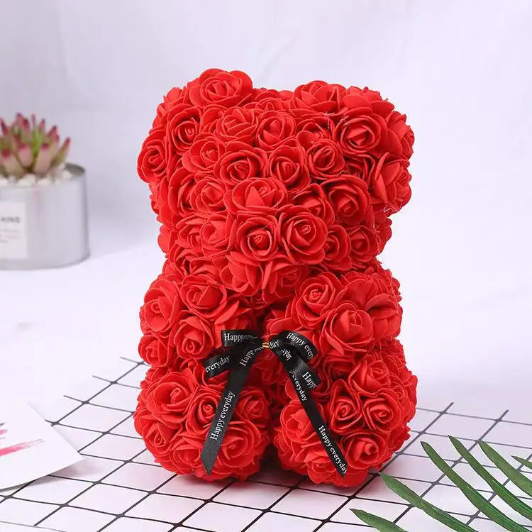 Rose Teddy Bear Valentines Gift