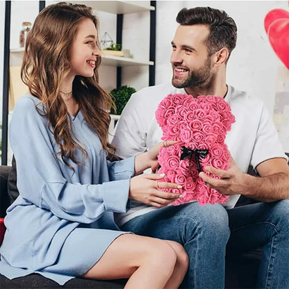 Rose Teddy Bear Valentines Gift
