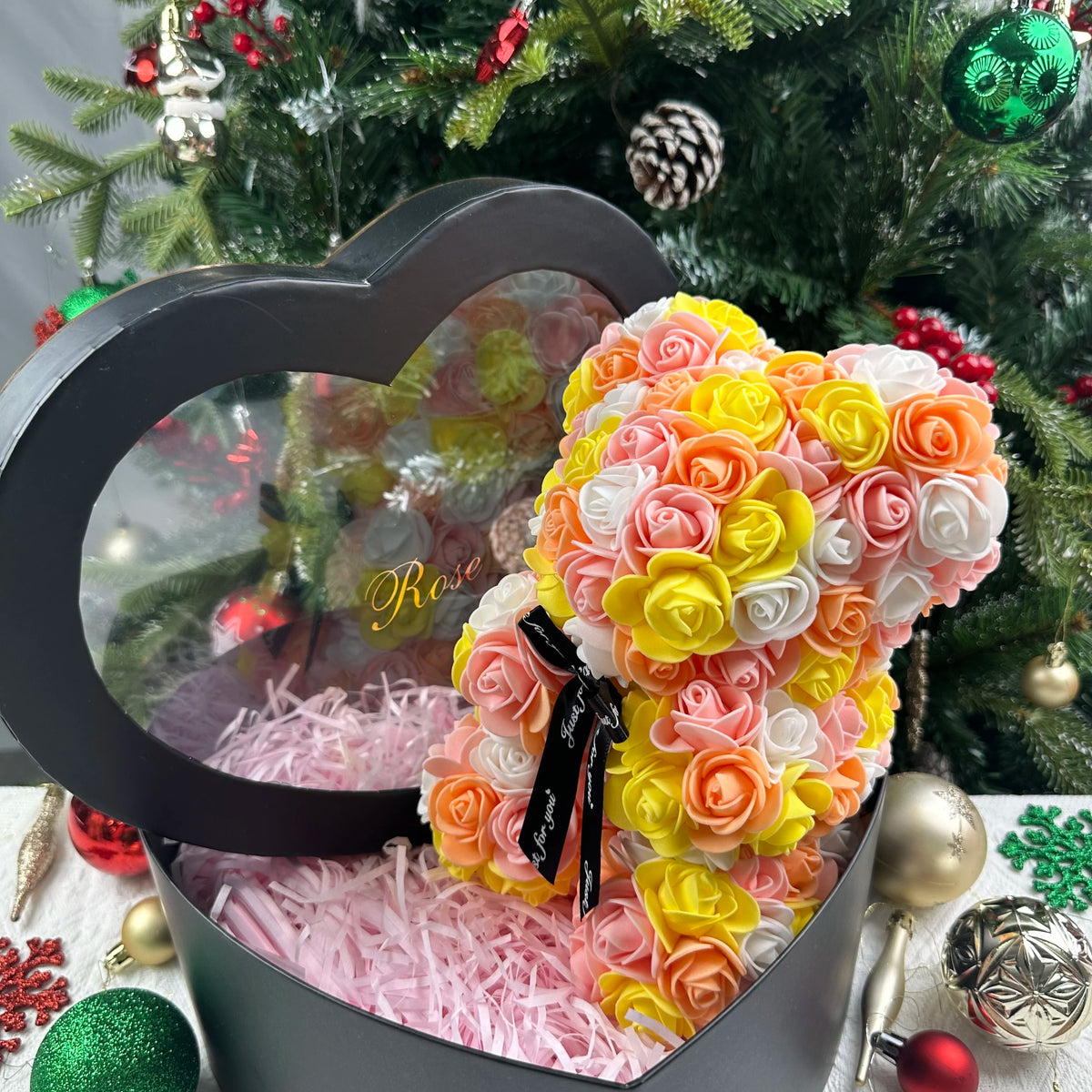 Rose Teddy Bear Valentines Gift