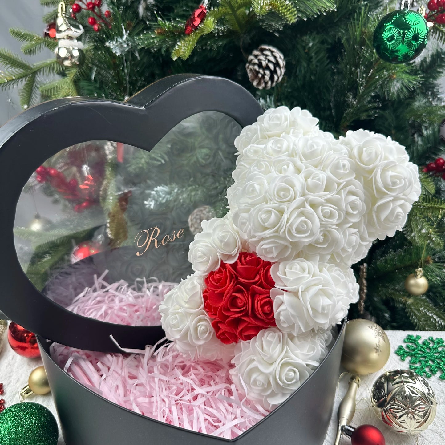 Rose Teddy Bear Valentines Gift