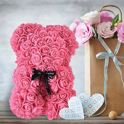 Rose Teddy Bear Valentines Gift