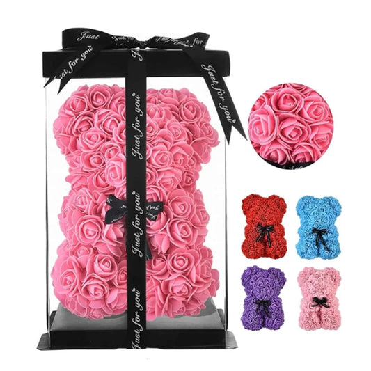 Rose Teddy Bear Valentines Gift