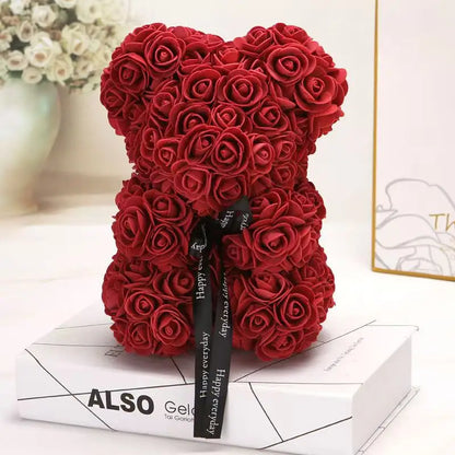 Rose Teddy Bear Valentines Gift