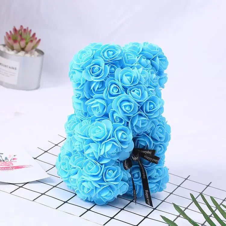 Rose Teddy Bear Valentines Gift
