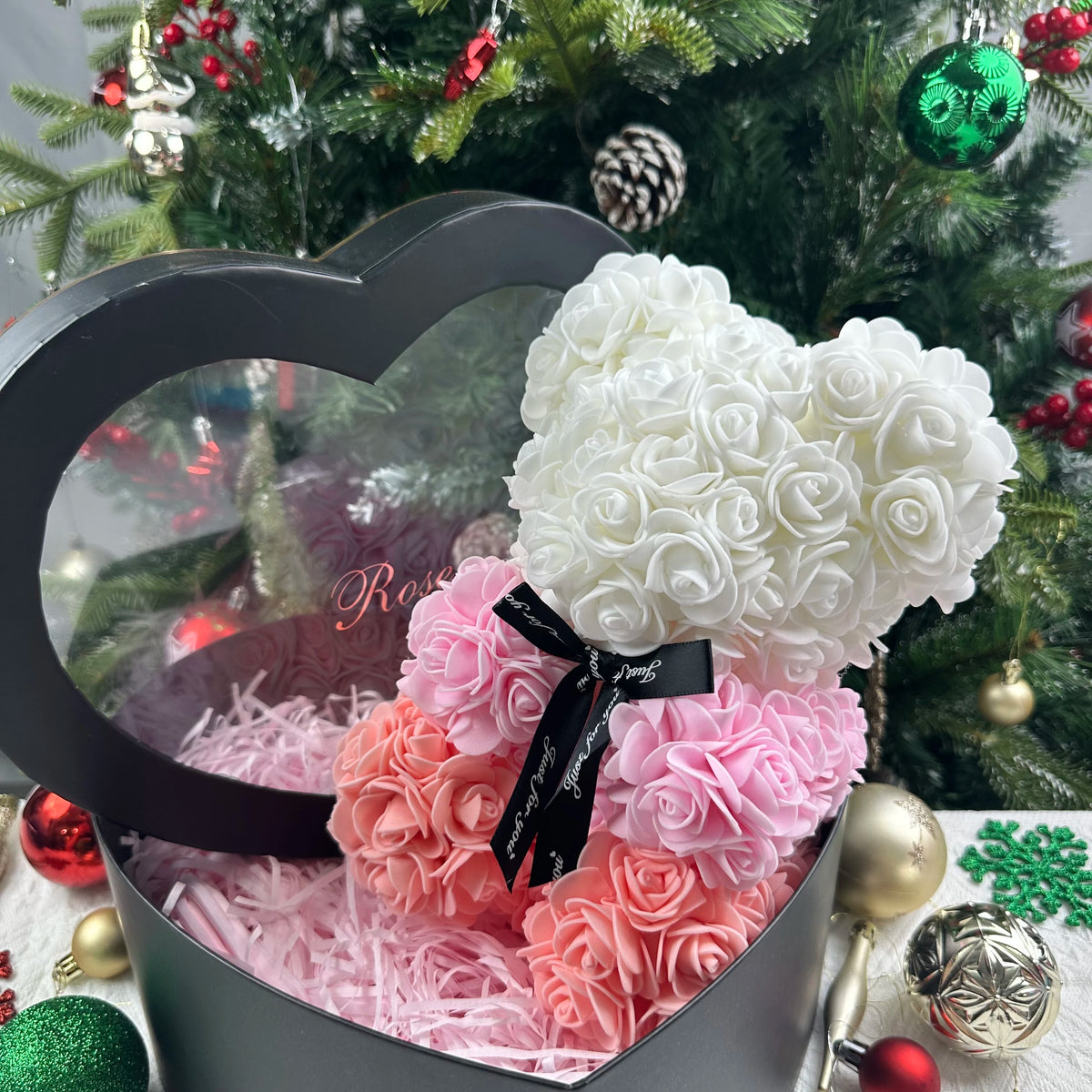 Rose Teddy Bear Valentines Gift