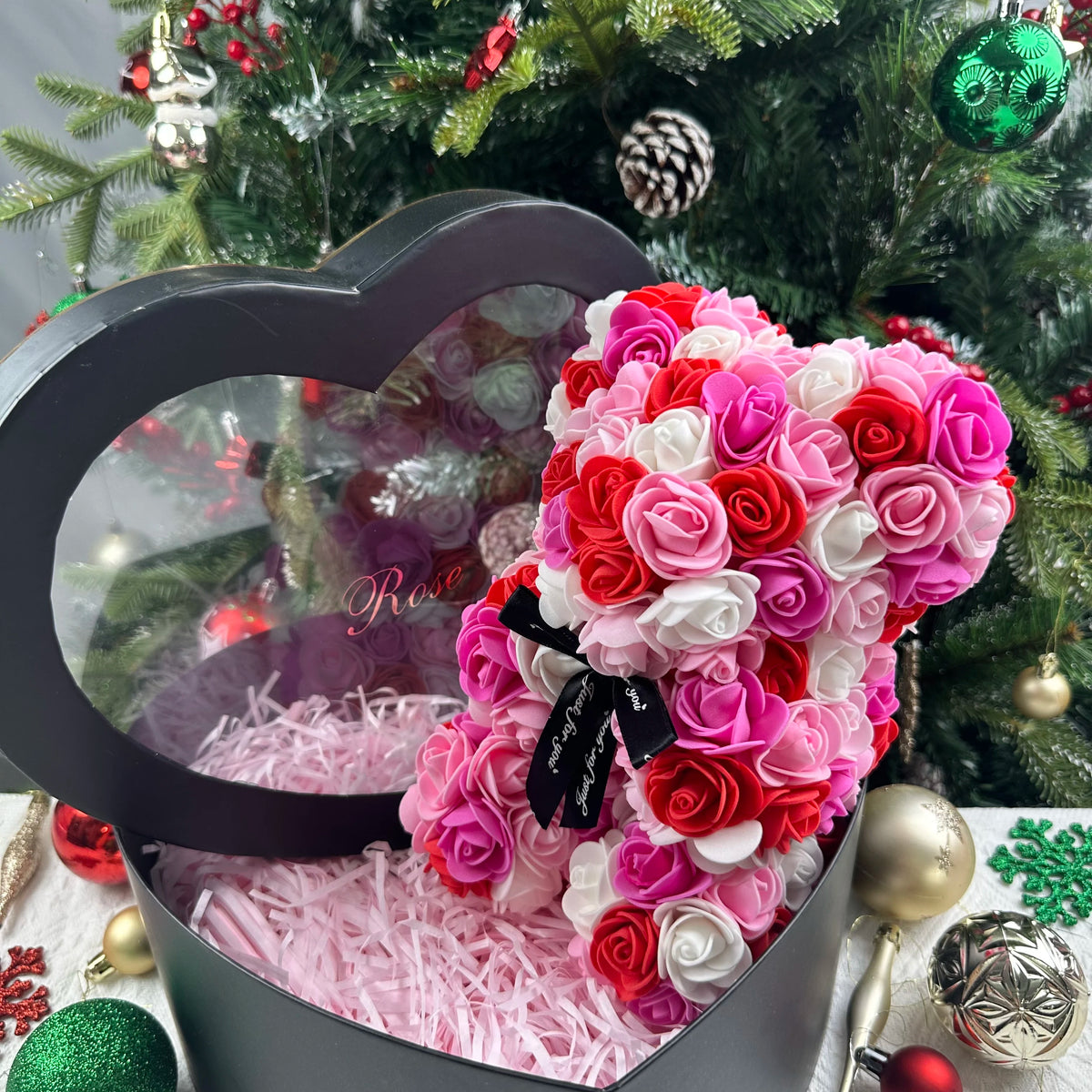 Rose Teddy Bear Valentines Gift