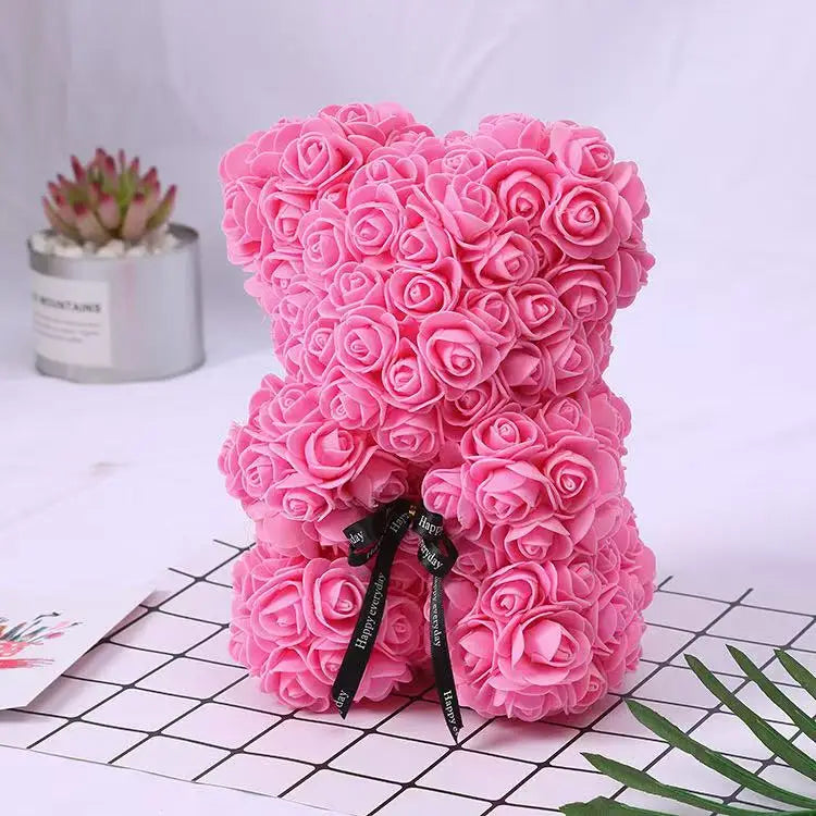 Rose Teddy Bear Valentines Gift
