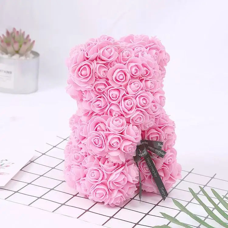 Rose Teddy Bear Valentines Gift