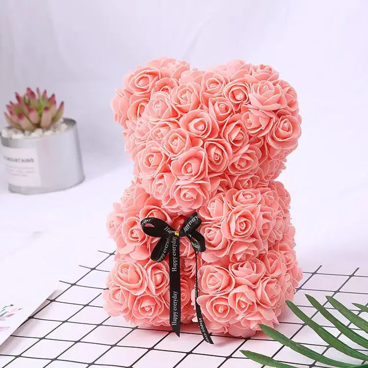 Rose Teddy Bear Valentines Gift