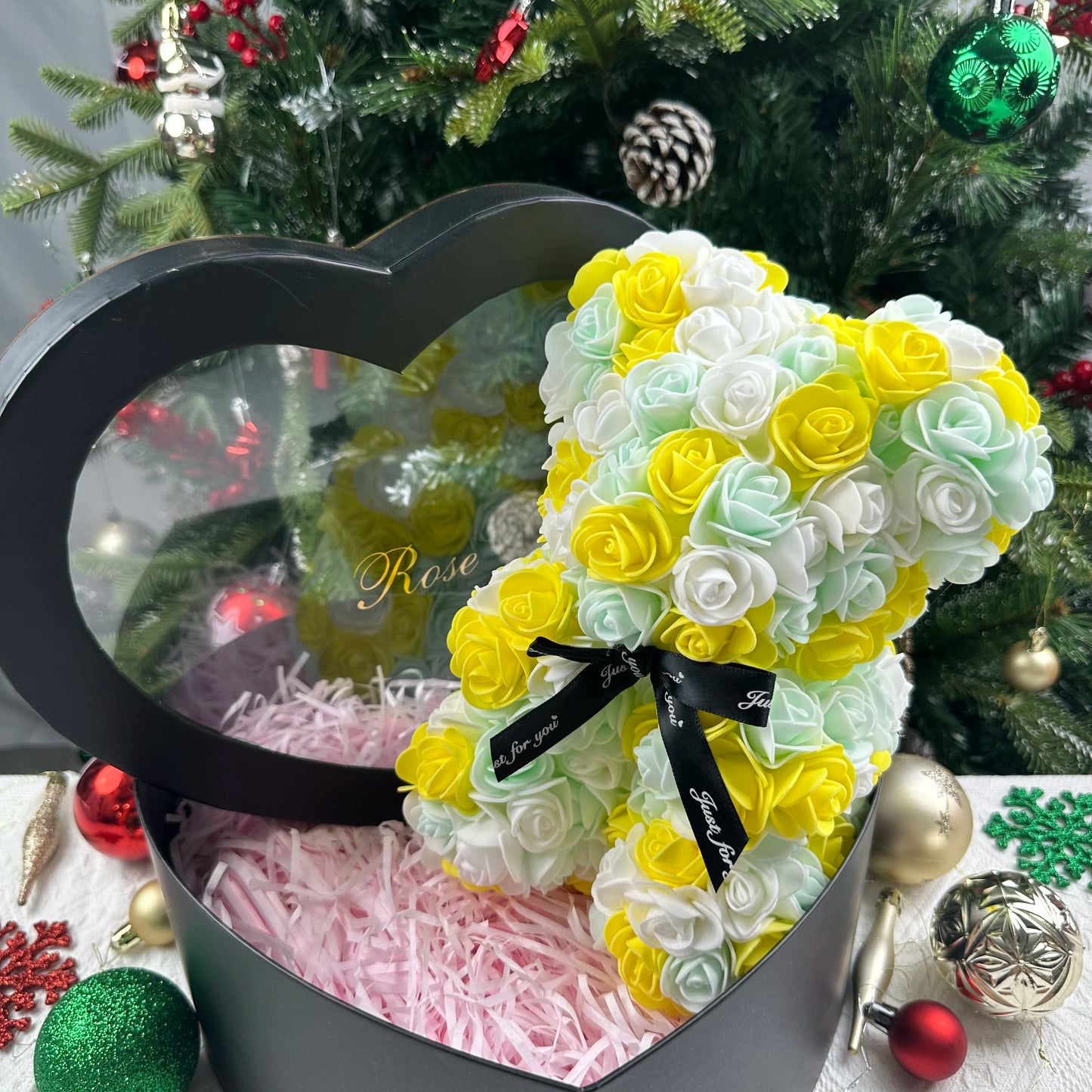 Rose Teddy Bear Valentines Gift