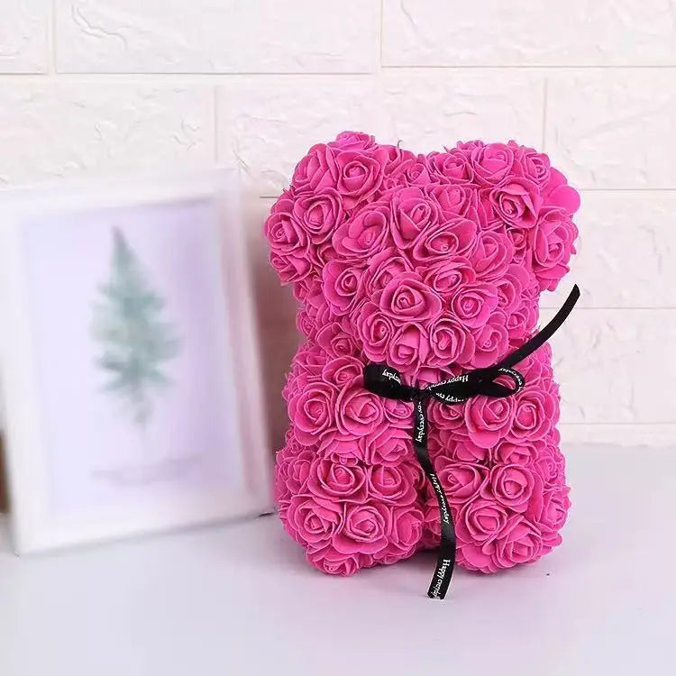 Rose Teddy Bear Valentines Gift
