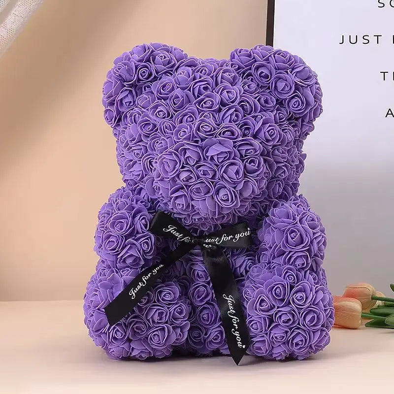 Rose Teddy Bear Valentines Gift