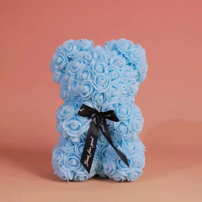 Rose Teddy Bear Valentines Gift